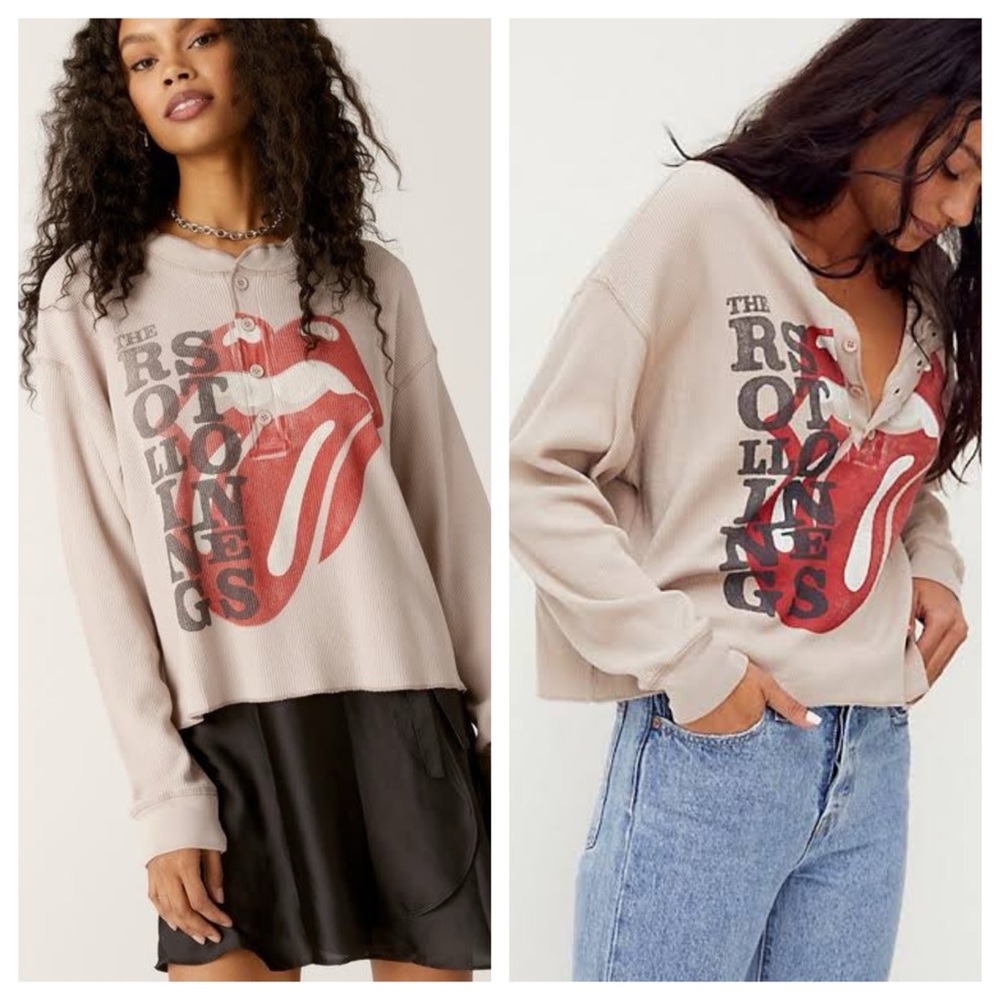 Rolling Stone Daydreamer for Free People rare and sold out Thermal Medium boxy